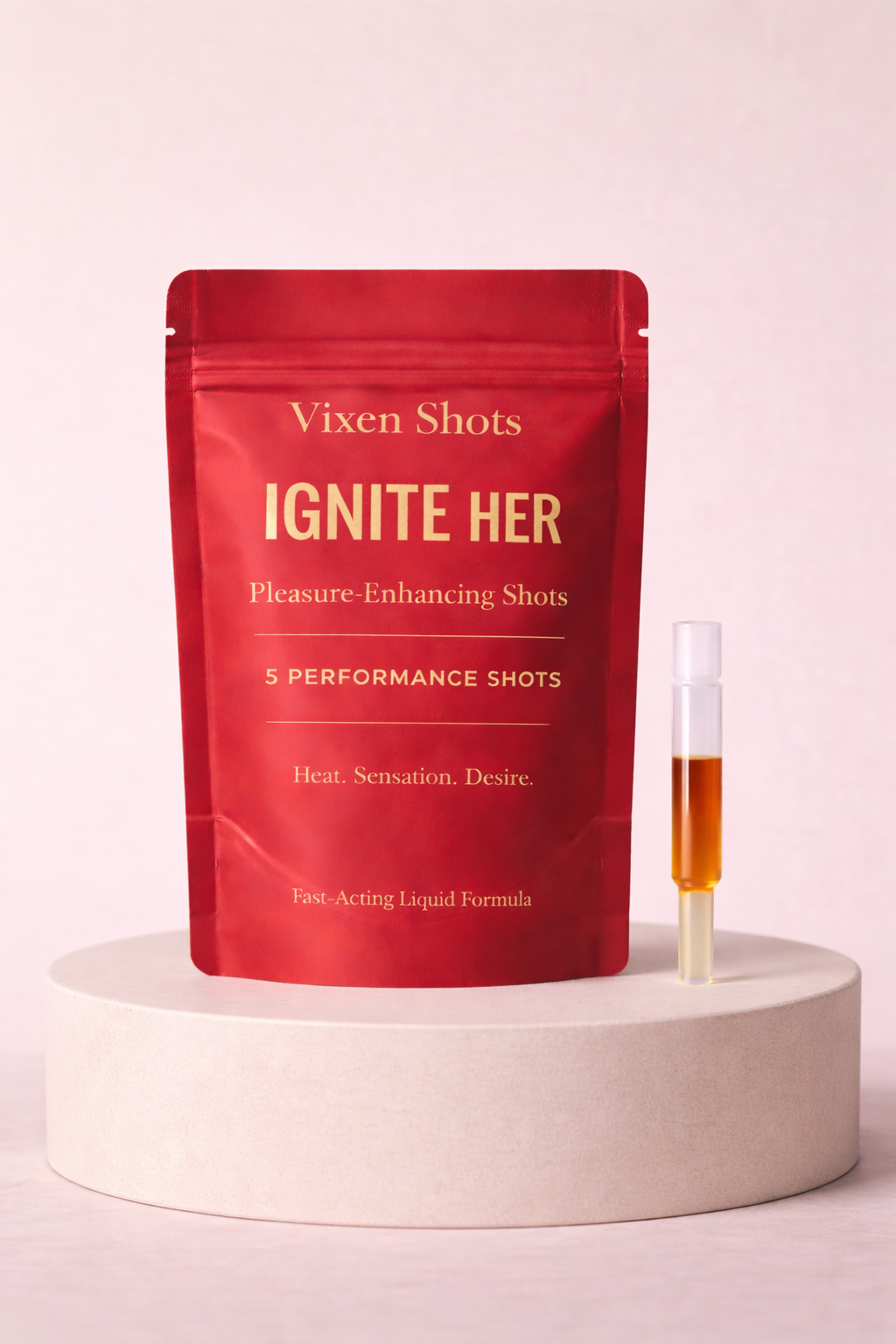 Vixen Shots™ Ignite Her: Vaginal Pleasure-Enhancing Serum. Feel more. Instantly.